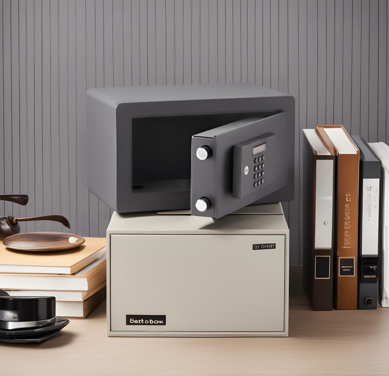 High security safe with motor